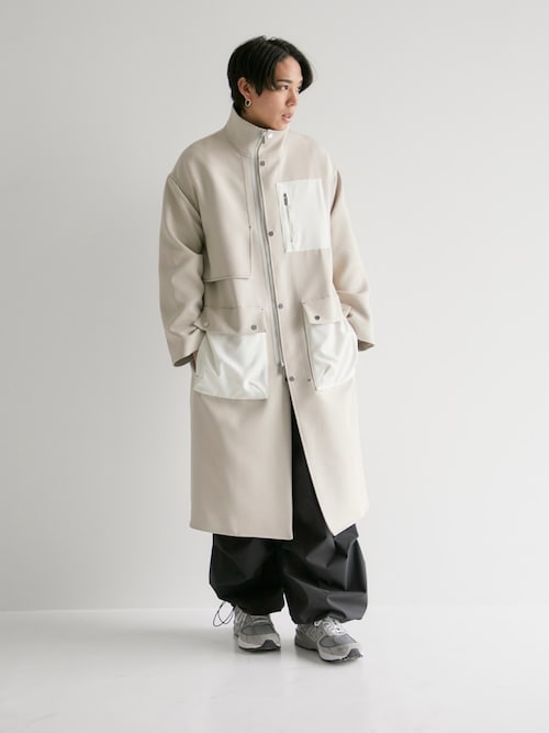 PUBLIC TOKYO パブリックトウキョウ カシミヤ混 ノーカラーコート CASHMERE SILK COAT / PUBLIC TOKYO｜PUBLIC TOKYO ONLINE STORE