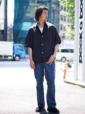 「PUBLIC TOKYO（パブリックトウキョウ）のアイテム（アクセサリー）」を使った、pt_menさん（メンズ・180cm）の春コーディネート
