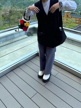 「ごきげんウィーク」｜「アイテム（ブーツ）」を使った、^_^さん（レディース・155cm）の春コーディネート