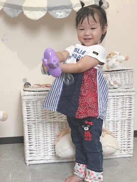 𝚑𝚘𝚗𝚘𝚌𝚊さん（キッズ・90cm）の夏コーディネート