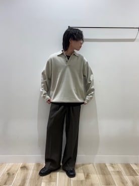 「アイテム（ポロシャツ）」を使った、tmyさん（メンズ・169cm）の秋コーディネート