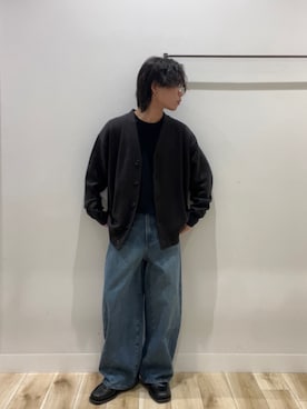 「URBAN RESEARCH（アーバンリサーチ）のアイテム（カーディガン/ボレロ）」を使った、tmyさん（メンズ・169cm）の秋コーディネート