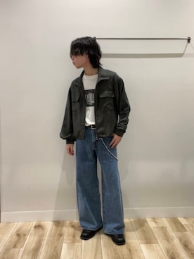 「URBAN RESEARCH（アーバンリサーチ）のアイテム（ブルゾン）」を使った、tmyさん（メンズ・169cm）の春コーディネート