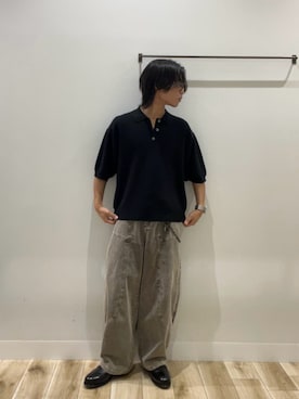 「アイテム（ポロシャツ）」を使った、tmyさん（メンズ・169cm）の秋コーディネート