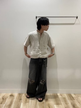 「URBAN RESEARCH DOORS（アーバンリサーチドアーズ）のアイテム（シャツ/ブラウス）」を使った、tmyさん（メンズ・169cm）の夏コーディネート