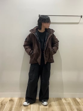 「アイテム（その他アウター）」を使った、tmyさん（メンズ・169cm・20代）の冬コーディネート