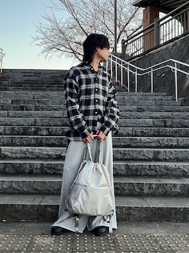 「アーバンリサーチ」｜「アイテム（スウェットパンツ）」を使った、tmyさん（メンズ・169cm）の冬コーディネート