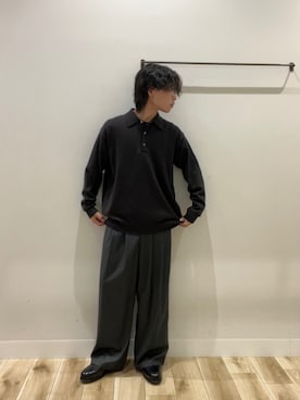 「URBAN RESEARCH DOORS（アーバンリサーチドアーズ）のLIFE STYLE TAILOR　マルチスペックコインローファー（ドレスシューズ）」を使った、tmyさん（メンズ・169cm）の秋コーディネート