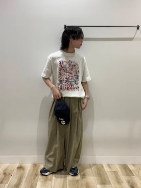 「初夏のお出掛けコーデ」｜「アイテム（帽子）」を使った、tmyさん（メンズ・169cm）の春コーディネート