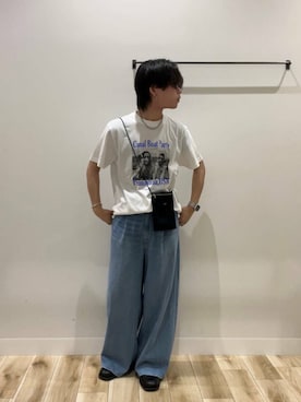 「URBAN RESEARCH（アーバンリサーチ）のアイテム（デニムパンツ）」を使った、tmyさん（メンズ・169cm）の夏コーディネート