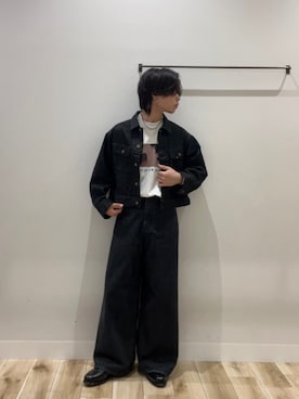 「アイテム（デニムジャケット）」を使った、tmyさん（メンズ・169cm）の秋コーディネート