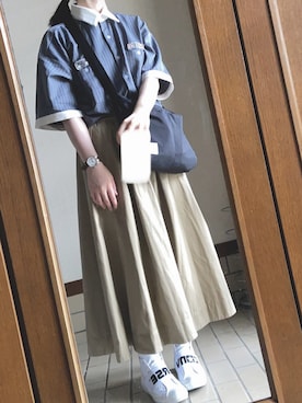 「SETUP7（セットアップセブン）のアイテム」を使った、aripon.さん（レディース・165cm）の夏コーディネート