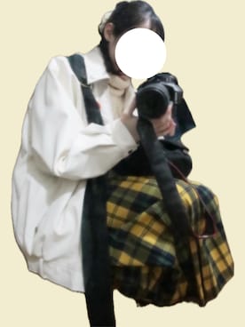 「アイテム（ライダースジャケット）」を使った、aripon.さん（レディース・166cm）の冬コーディネート