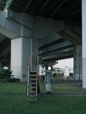 「アイテム（レインシューズ）」を使った、aripon.さん（レディース・166cm）の秋コーディネート