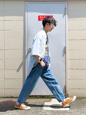 「ALAND（エーランド）のアイテム」を使った、かぁさん（メンズ・165cm）の夏コーディネート