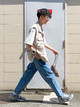 「アイテム（その他）」を使った、かぁさん（メンズ・165cm）の夏コーディネート
