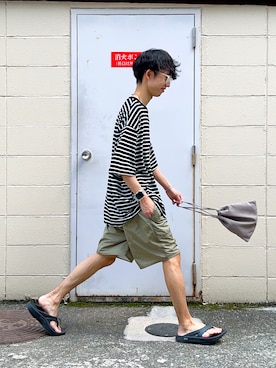 「ALAND（エーランド）のアイテム」を使った、かぁさん（メンズ・165cm）の春コーディネート