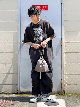 「ALAND（エーランド）のアイテム」を使った、かぁさん（メンズ・165cm）の春コーディネート