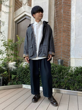 「いいね返し」｜「アイテム（ブルゾン）」を使った、JUNYA KURIUさん（メンズ・174cm）の秋コーディネート