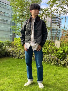 「いいね返し」｜「アイテム（ブルゾン）」を使った、JUNYA KURIUさん（メンズ・174cm）の秋コーディネート