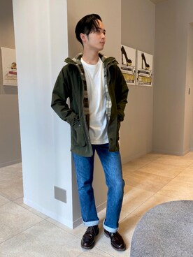 「フォロバ」｜「アイテム（ブルゾン）」を使った、JUNYA KURIUさん（メンズ・174cm）の夏コーディネート