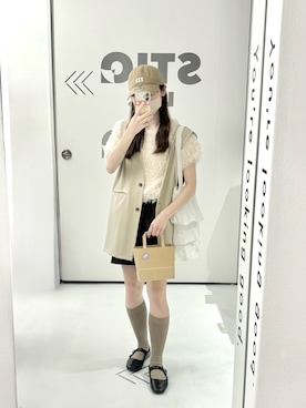 「アイテム（レッグウェア）」を使った、𝗮𝗼𝗶さん（レディース・159cm）の秋コーディネート