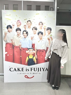 「アイテム（その他ヘアアクセサリー）」を使った、𝗮𝗼𝗶さん（レディース・159cm）の秋コーディネート