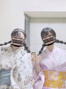 utatane（ウタタネ）の「【maru × utatane】浴衣3点セット レトロ椿と