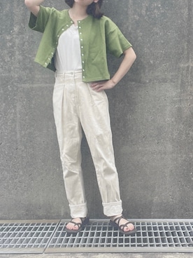 「shopnikoniko」｜𝗮𝗼𝗶さん（レディース・159cm）の秋コーディネート