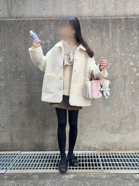 「アイテム（パンプス）」を使った、𝗮𝗼𝗶さん（レディース・159cm）の冬コーディネート