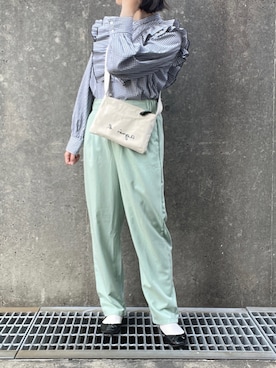 「ごきげんウィーク」｜「アイテム（バレエシューズ）」を使った、𝗮𝗼𝗶さん（レディース・159cm）の春コーディネート
