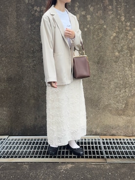 「アイテム（パンプス）」を使った、𝗮𝗼𝗶さん（レディース・159cm）の秋コーディネート