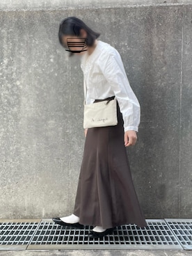 「ごきげんウィーク」｜「アイテム（バレエシューズ）」を使った、𝗮𝗼𝗶さん（レディース・159cm）の春コーディネート