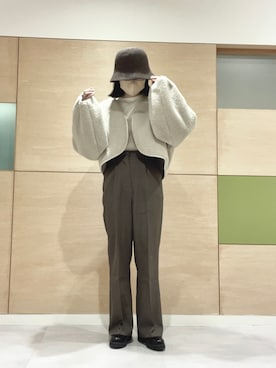 「Allamanda（アラマンダ）のアイテム」を使った、𝗮𝗼𝗶さん（レディース・159cm）の冬コーディネート