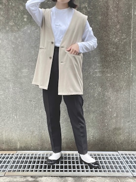 「frames RAY CASSIN（フレームスレイカズン）のアイテム（ジャケット/アウター）」を使った、𝗮𝗼𝗶さん（レディース・159cm）の夏コーディネート
