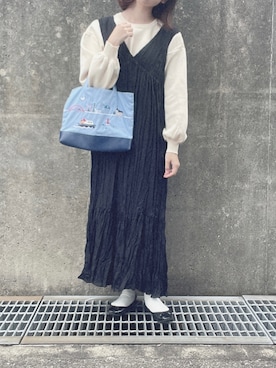 「Familiar （ファミリア）のアイテム」を使った、𝗮𝗼𝗶さん（レディース・159cm）の秋コーディネート