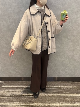 「agnes b.（アニエスベー）のアイテム」を使った、𝗮𝗼𝗶さん（レディース・159cm）の冬コーディネート