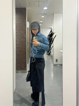 「アイテム（デニムジャケット）」を使った、note4soarさん（メンズ・168cm）の秋コーディネート