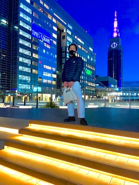 「Gramicci（グラミチ）のアイテム（バッグ）」を使った、fumi さん（メンズ・173cm）の冬コーディネート