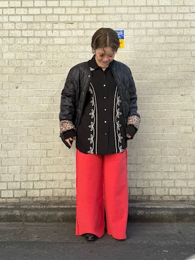 「アイテム（スウェットパンツ）」を使った、nodokaさん（レディース・153cm）の秋コーディネート