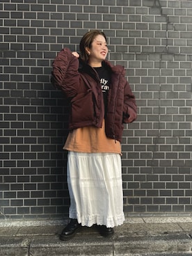 「アイテム（その他アウター）」を使った、nodokaさん（レディース・153cm）の秋コーディネート