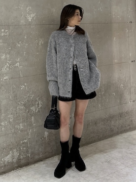 「MOUSSY（マウジー）のアイテム（その他パンツ）」を使った、入江 葵さん（レディース・148cm）の秋コーディネート