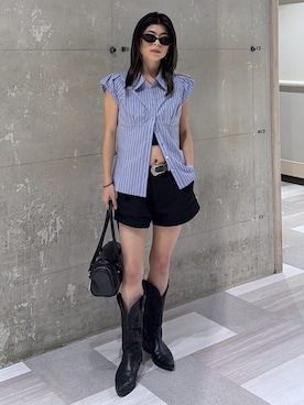 入江 葵さん（レディース・148cm）の夏コーディネート