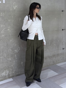 入江 葵さん（レディース・148cm）の秋コーディネート