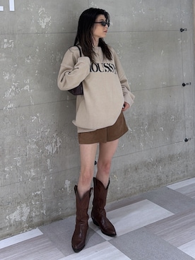 入江 葵さん（レディース・148cm）の秋コーディネート