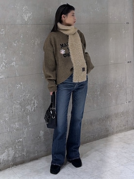 「アイテム（財布/小物）」を使った、入江 葵さん（レディース・148cm）の冬コーディネート