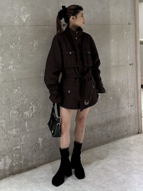 セール】【25年AW新作】BELTED CARGO ジャケット（ミリタリー