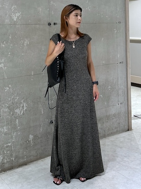 「MOUSSY（マウジー）のアイテム（サンダル）」を使った、入江 葵さん（レディース・148cm）の夏コーディネート