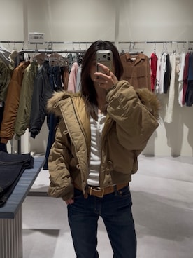 入江 葵さん（レディース・148cm）の秋コーディネート