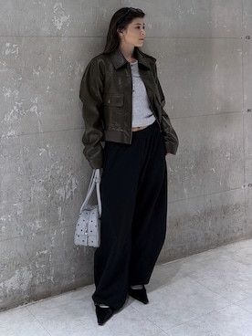 入江 葵さん(レディース・148cm)の冬コーディネート